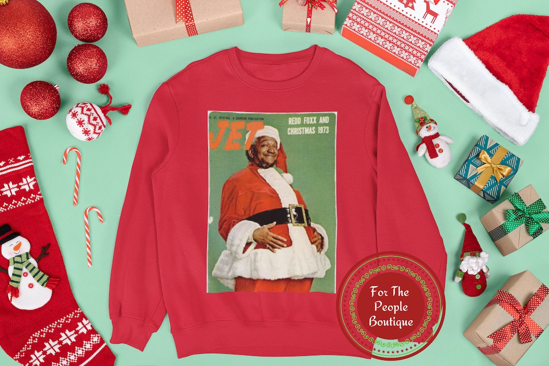 Black Santa Claus Sweatshirt| African American Christmas Sweater| Vintage Christmas Sweater| Ugly... | Etsy (US)