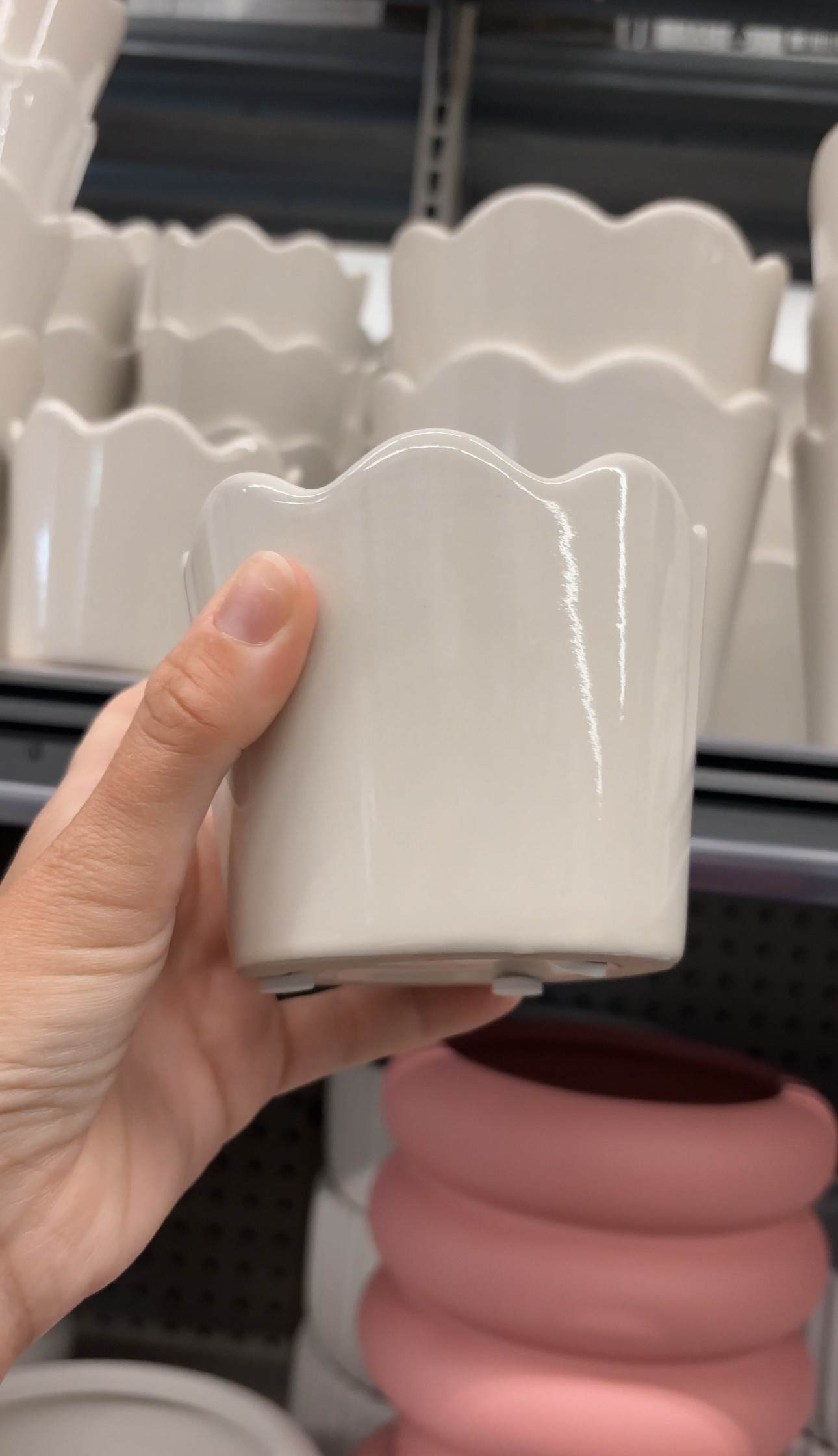 This scalloped planter from Walmart is one of those small decor finds that instantly elevates a space 🤍 the white ceramic finish and scalloped edge give it that high-end, designer look while still being super affordable. It’s the perfect neutral planter for shelves, kitchen counters, coffee tables, or a windowsill, and works beautifully with real plants, herbs, or faux greenery. If you love modern organic decor, minimalist styling, or neutral home decor, this is such a good piece to add in. It’s on sale right now too, which makes it an easy yes. It also comes in a beautiful, soft blue and two sizes. Everything linked here. 

 #LTKSeasonal #LTKHome #LTKSaleAlert