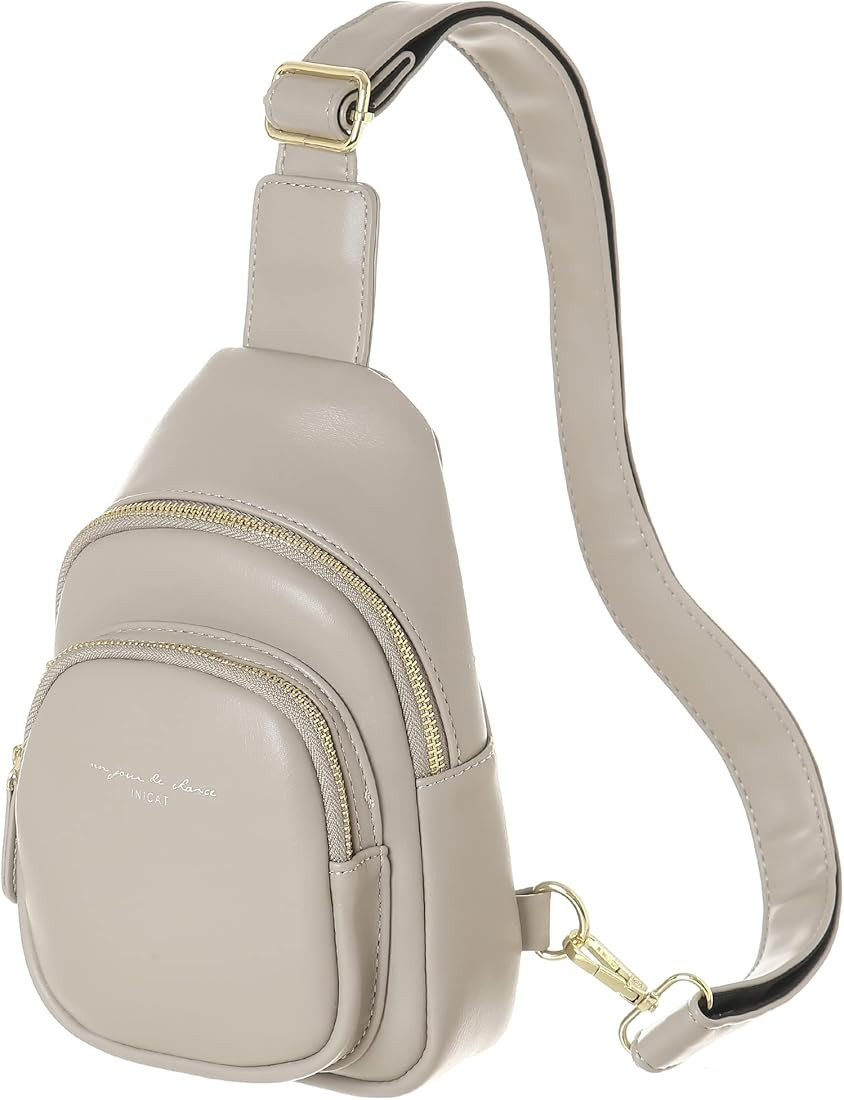 INICAT Small Crossbody Sling Bags for Women Vegan Leather Cell Phone Purse Fanny Packs for Women ... | Amazon (US)