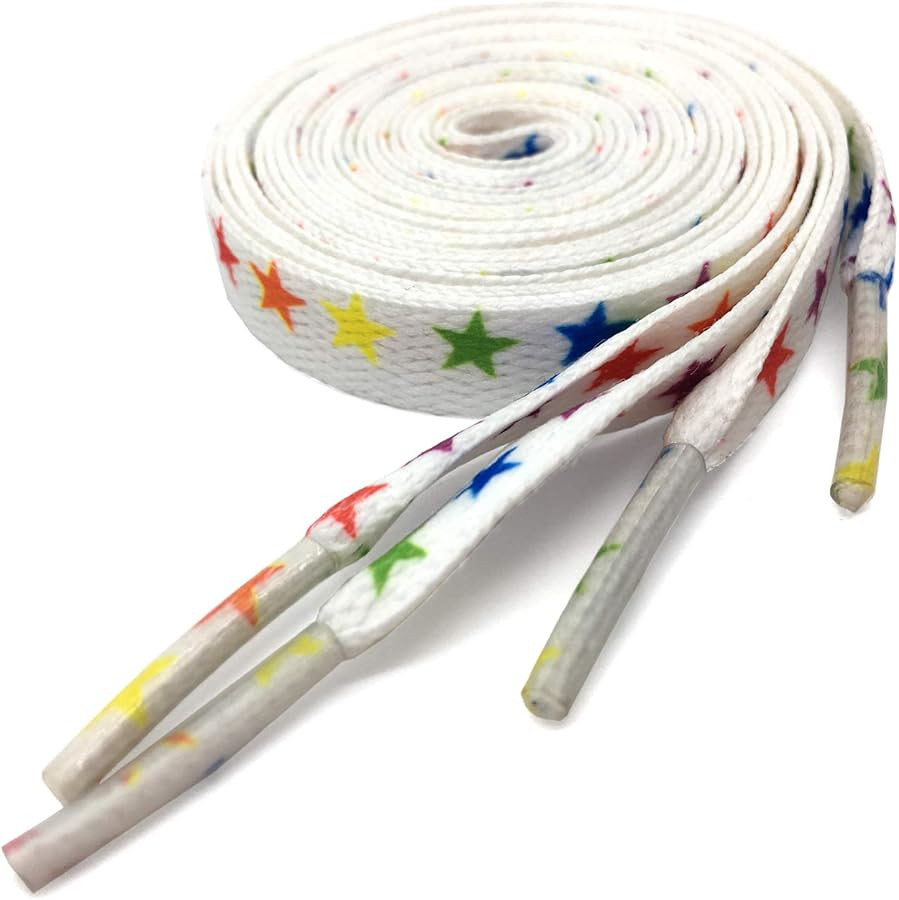 YJRVFINE Personalized Flat Leopard Camouflage Flowers Loves Printies Shoelaces Cute Shoe Laces fo... | Amazon (US)