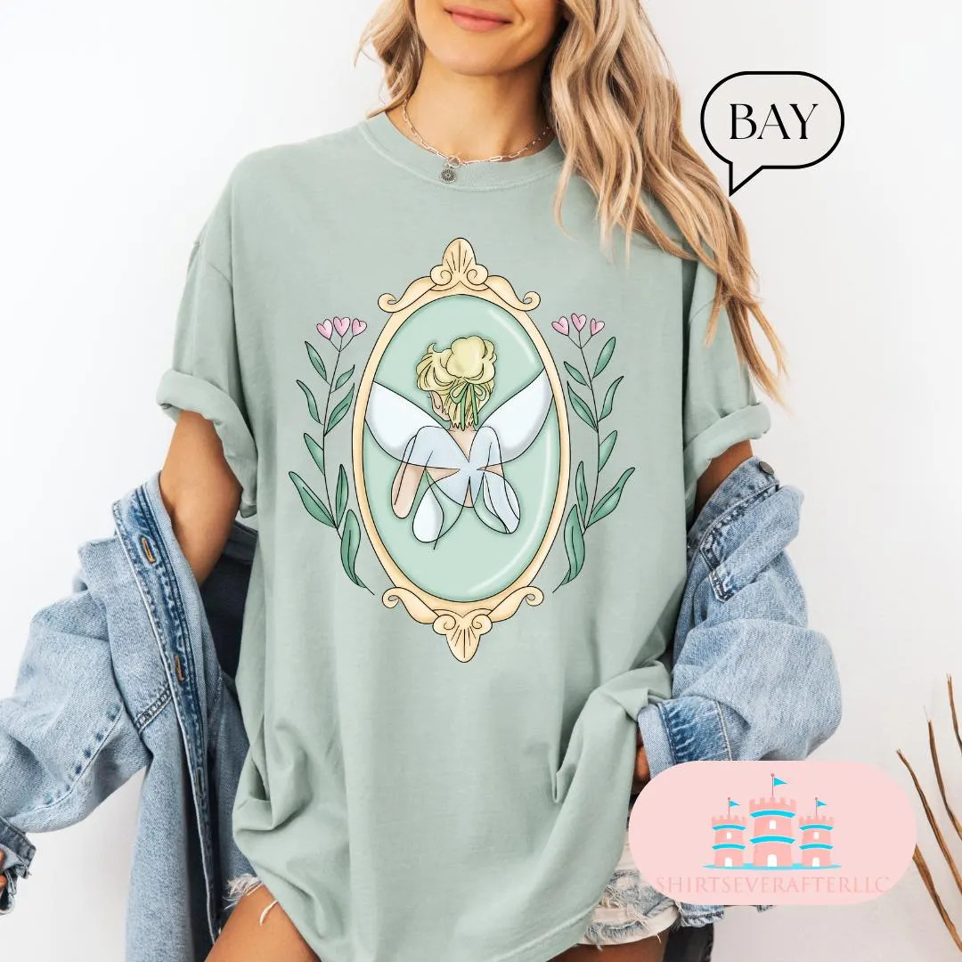 Comfort Color® Vintage Disney Tinkerbell Floral Shirt, Disney Princess Tinkerbell Shirt, Fairyte... | Etsy (US)