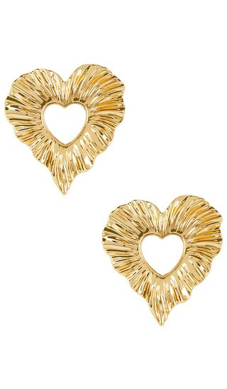 Amour Earrings in Gold | Revolve Clothing (Global)