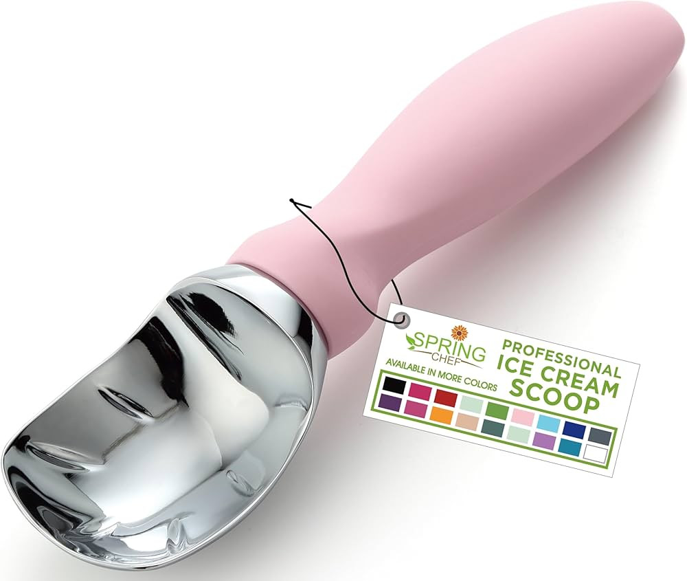 Spring Chef Ice Cream Scoop with Soft Grip Handle, Professional Heavy Duty Sturdy Scooper, Premiu... | Amazon (US)