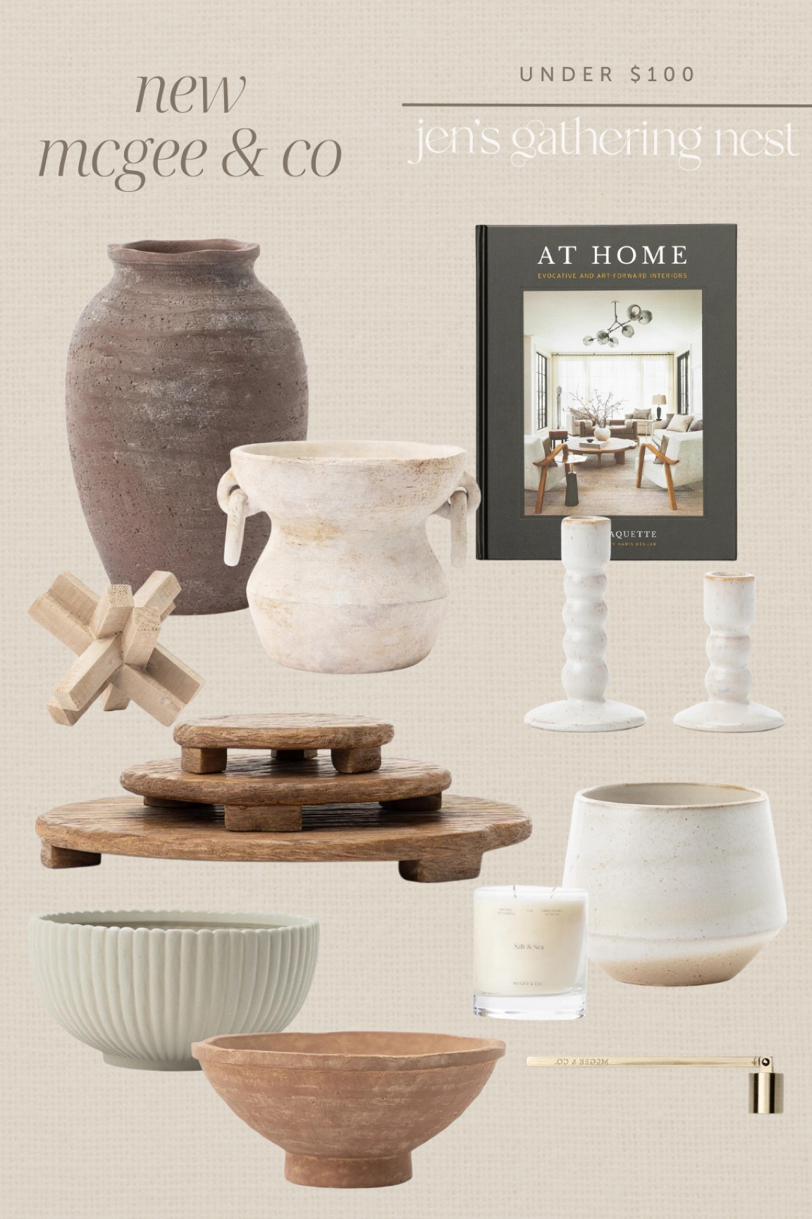 Mcgee and co new arrivals under $100 #newarrivals #vase #bowl #candles #neutraldecor #livingroom #coffeetable #book #aesthetic #transitionalhome #modernorganichome #vessel #worn #mcgeesndco #springdecor 

#LTKFind #LTKunder100 #LTKhome