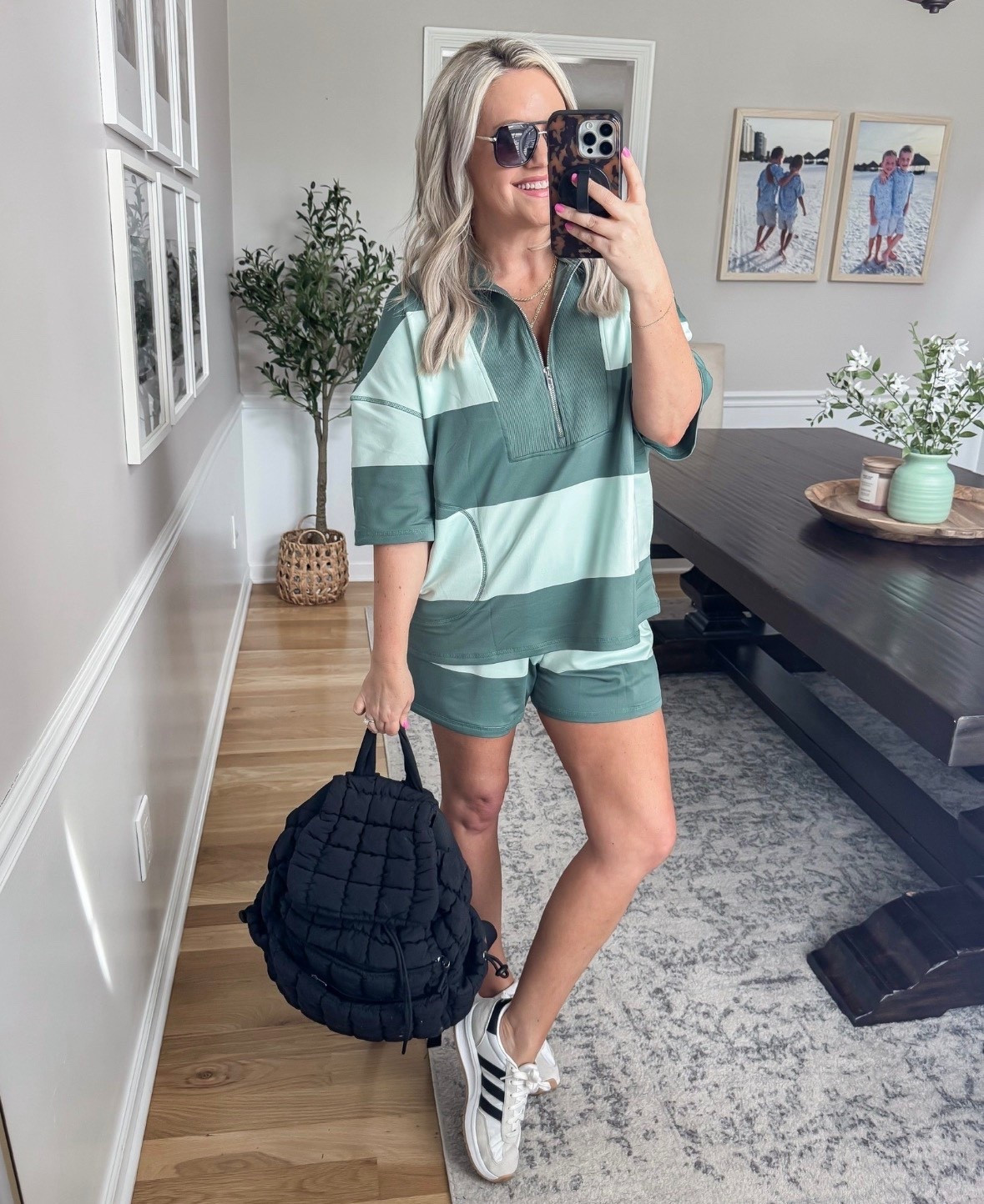 This set is such a good athleisure moment, the oversized top with the matching shorts is comfy but still looks styled and put together

athleisure outfit matching set sporty style casual chic summer set comfy outfit everyday wear travel outfit lovelylifestyling

#LTKSeasonal #LTKootd #LTKTravel
