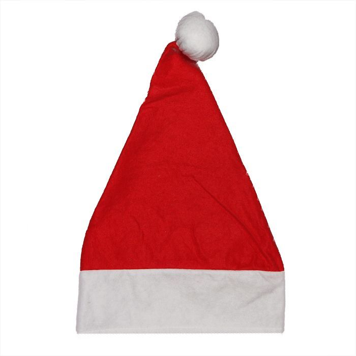 Northlight Red and White Traditional Unisex Adult Christmas Santa Hat Costume Accessory - One Siz... | Target
