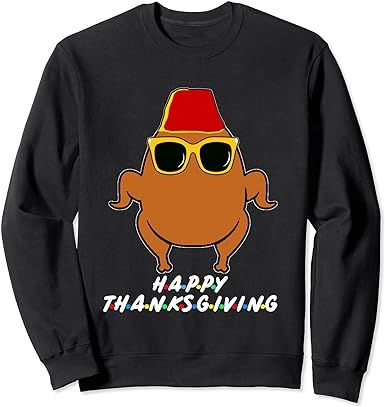 Happy Thanksgiving Turkey Funny Outfit Sweatshirt | Amazon (US)