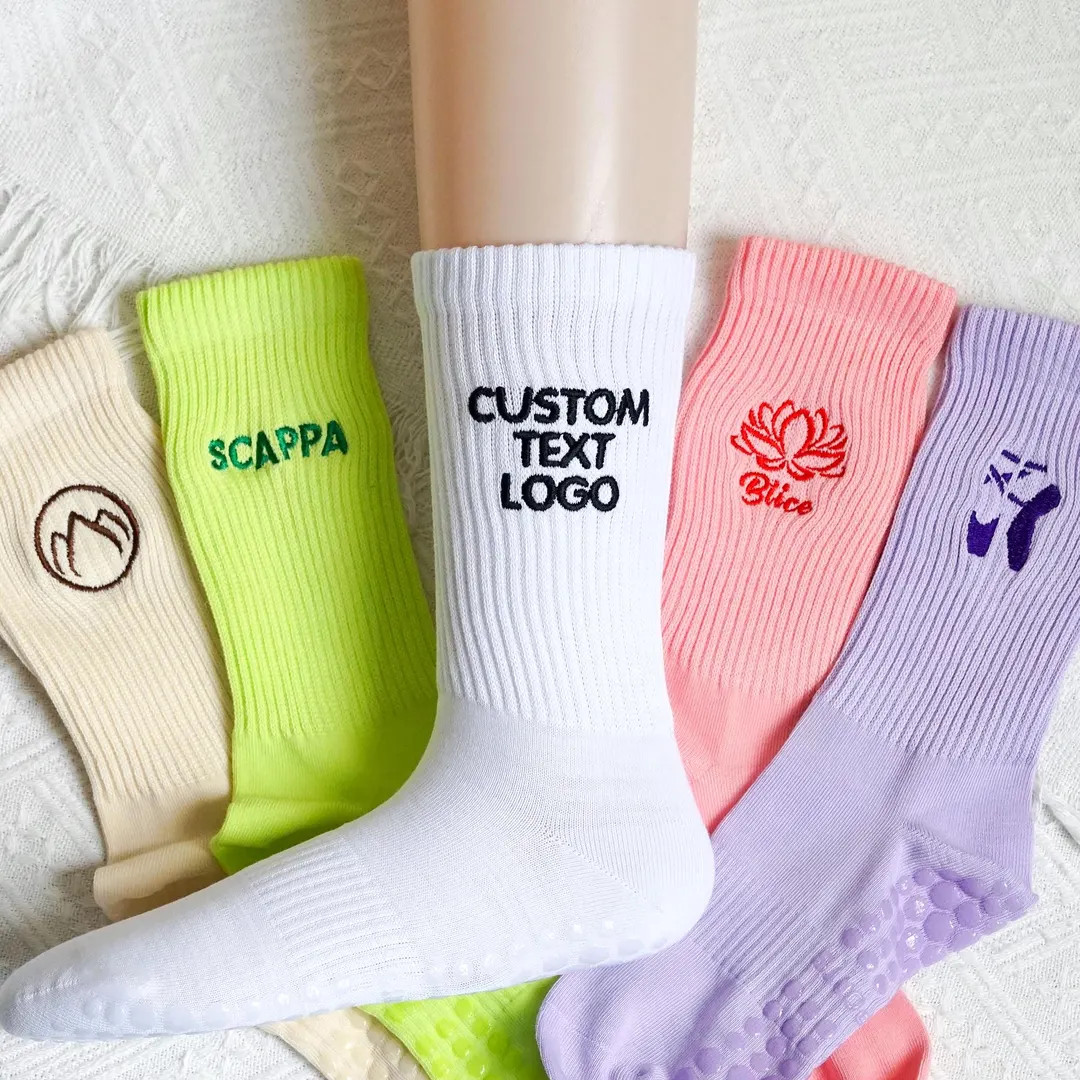 Custom Embroidered Yoga Socks: Non-slip Pilates, Fitness Gift - Etsy | Etsy (US)