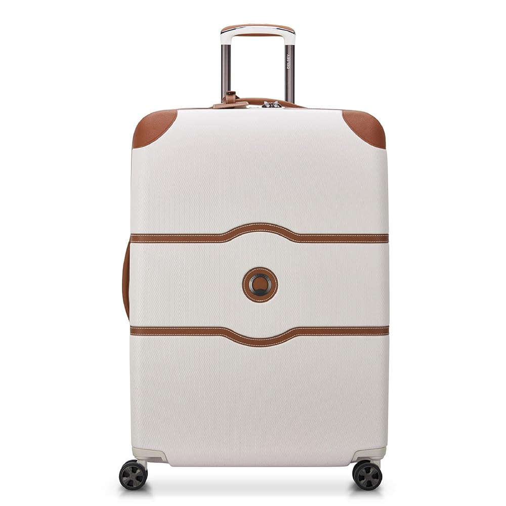 DELSEY PARIS Chatelet Air 2.0 Hardside Luggage with Spinner Wheels, Angora, Checked-Large 28 Inch | Amazon (US)