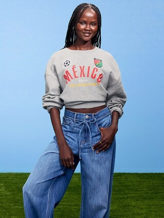 FIFA World Cup 26™ Mexico Oversized Graphic Sweatshirt for Women | Old Navy (US)