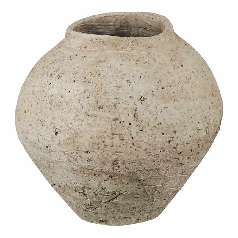 White Ceramic Vase, 9.5" | At Home