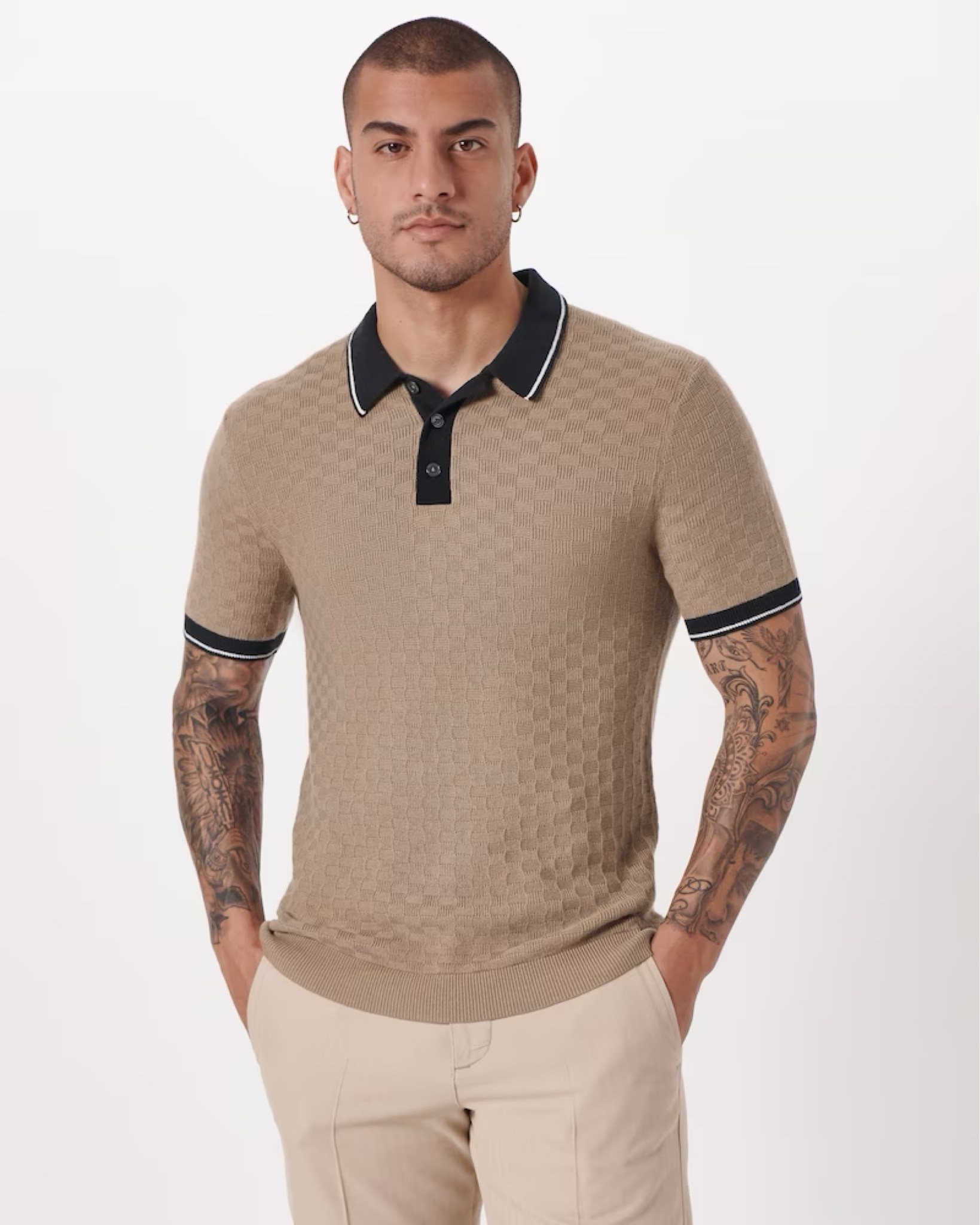 Tipped 3-Button Sweater Polo #mens #Abercrombie #menswear #polo #style 

#LTKmens #LTKSeasonal #LTKFind