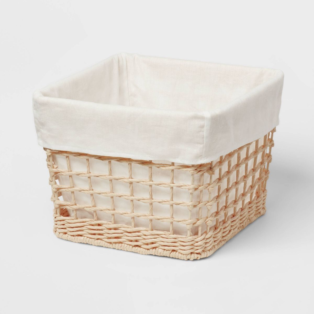 L Tapered Woven Basket with Liner - Brightroom™ | Target