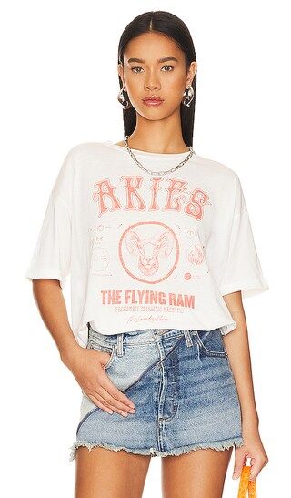 Vintage Aries Oversize Tee in White | Revolve Clothing (Global)