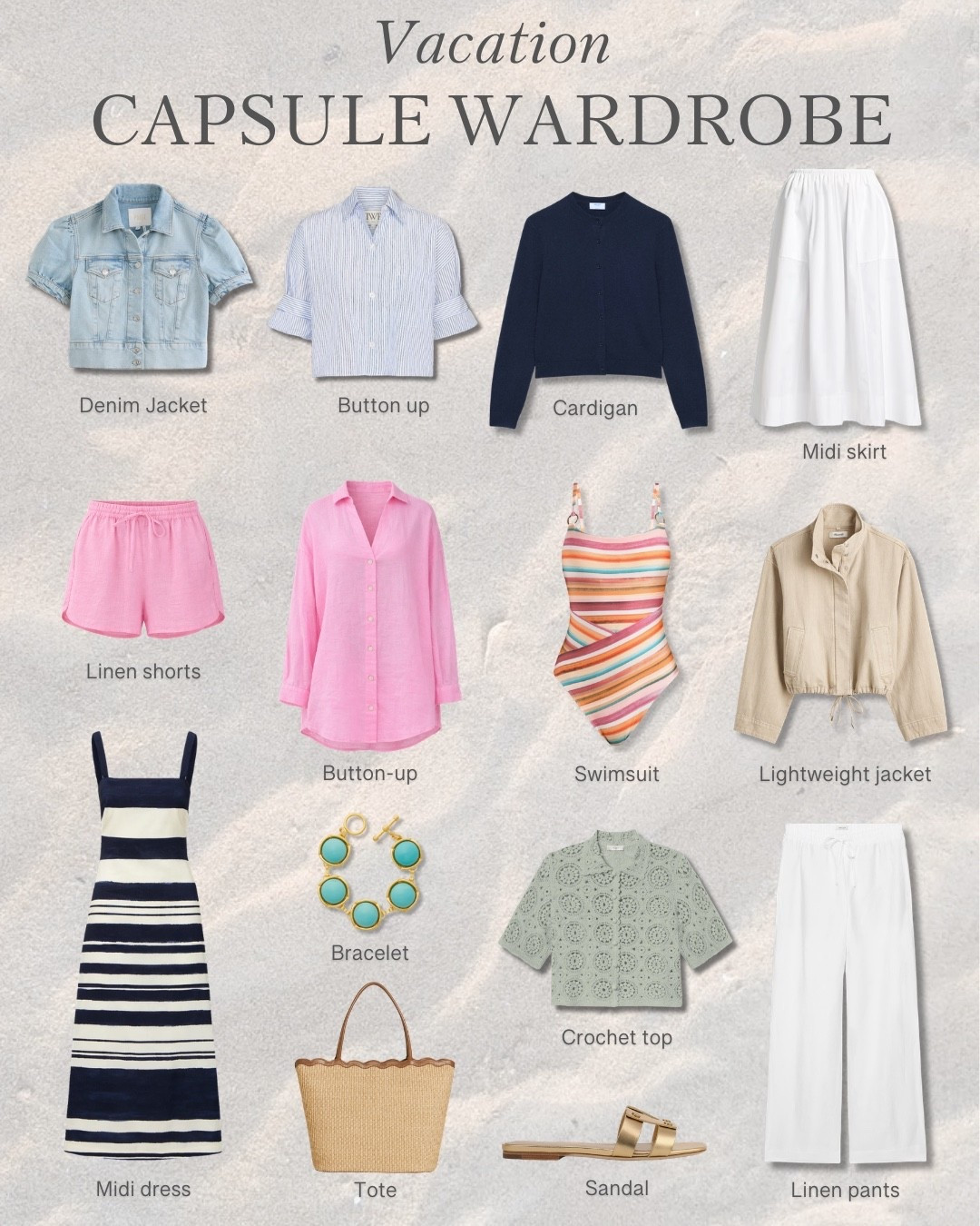 PACKING CHECKLIST: What to pack for your next vacation! 🌴✨☀️

#LTKootd #LTKSwim #LTKTravel