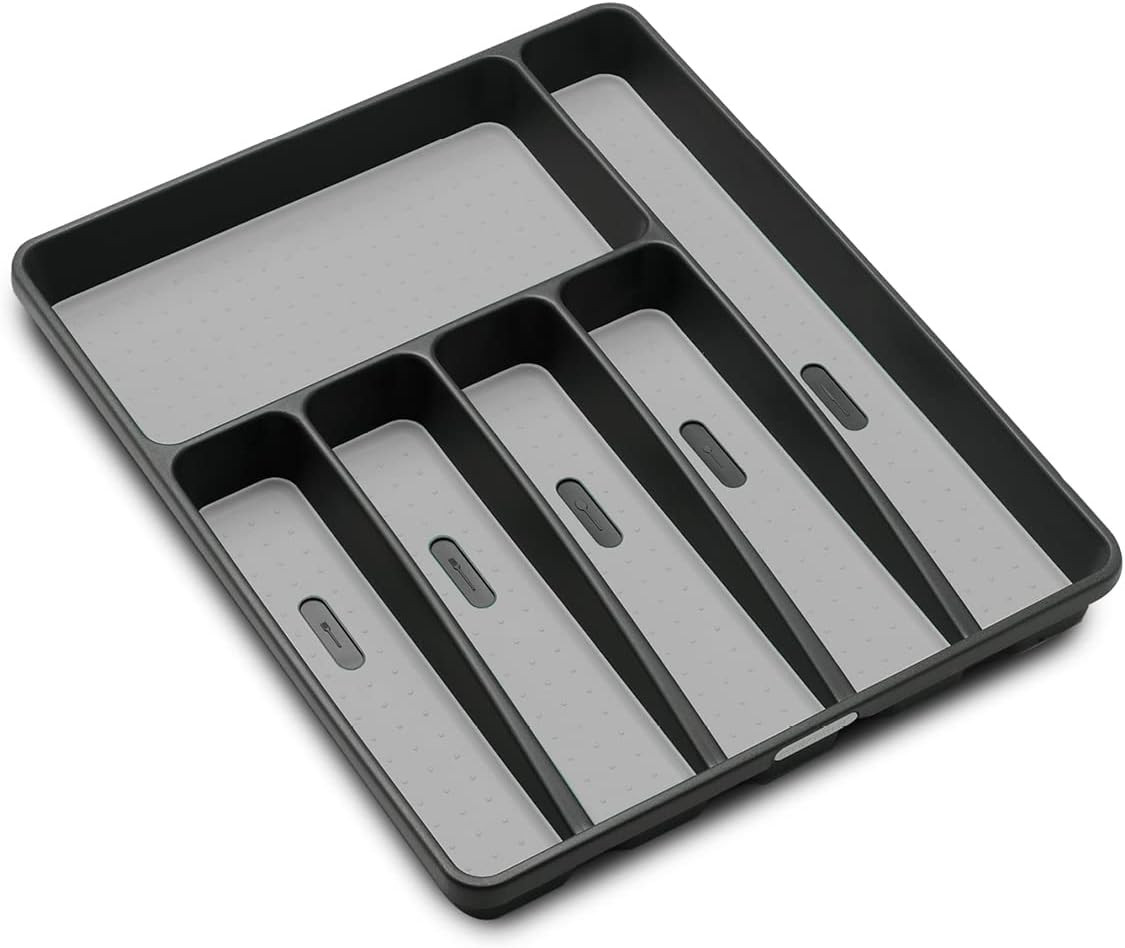 madesmart Classic Large Silverware Tray - Granite |CLASSIC COLLECTION | 6-Compartments| Kitchen D... | Amazon (US)