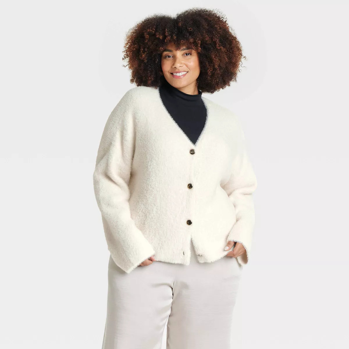 Women's Fuzzy Party Cardigan - A New Day™ | Target