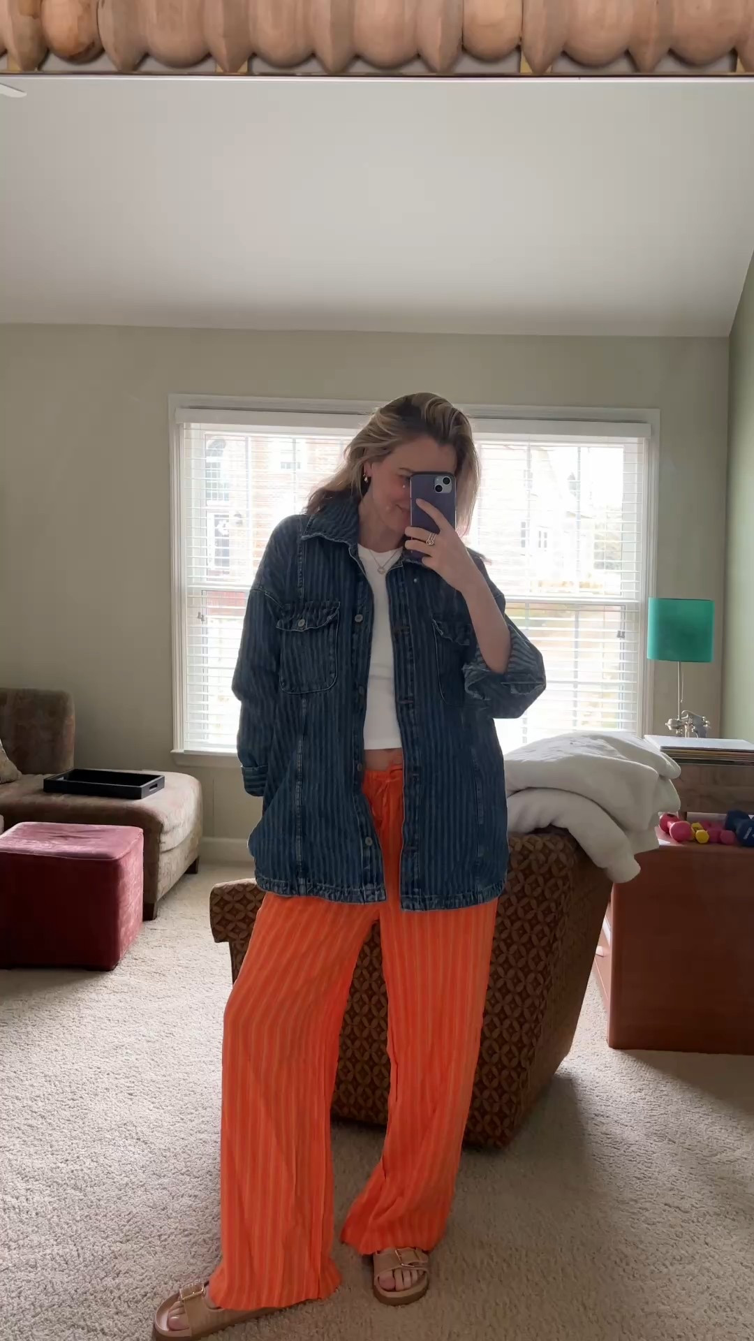 Spring mom OOTD - wearing a medium pants (they run long) and a medium top (TTS) and medium jacket (runs big)! 

#LTKspring #LTKstyletip #LTKsale
