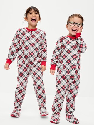 2-Way-Zip Microfleece Pajama One-Piece for Toddler & Baby | Old Navy (US)