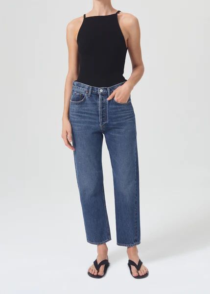 90's Crop Mid Rise Straight in Range | AGOLDE