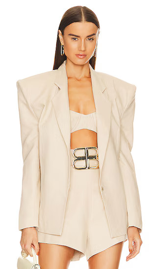 Capri Blazer in Beige | Revolve Clothing (Global)