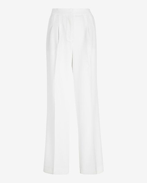 High Waisted Double Pleated Trouser | Express