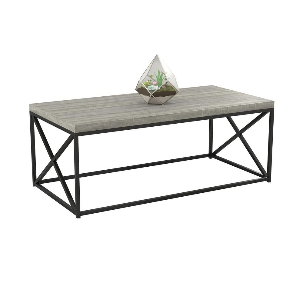 Cozy Home Grey Wood Coffee Table | The Home Depot