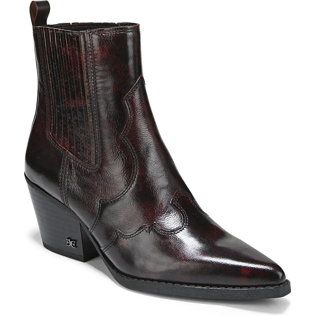 Sam Edelman West Bootie in Merlot at Nordstrom Rack, Size 7.5 | Nordstrom Rack