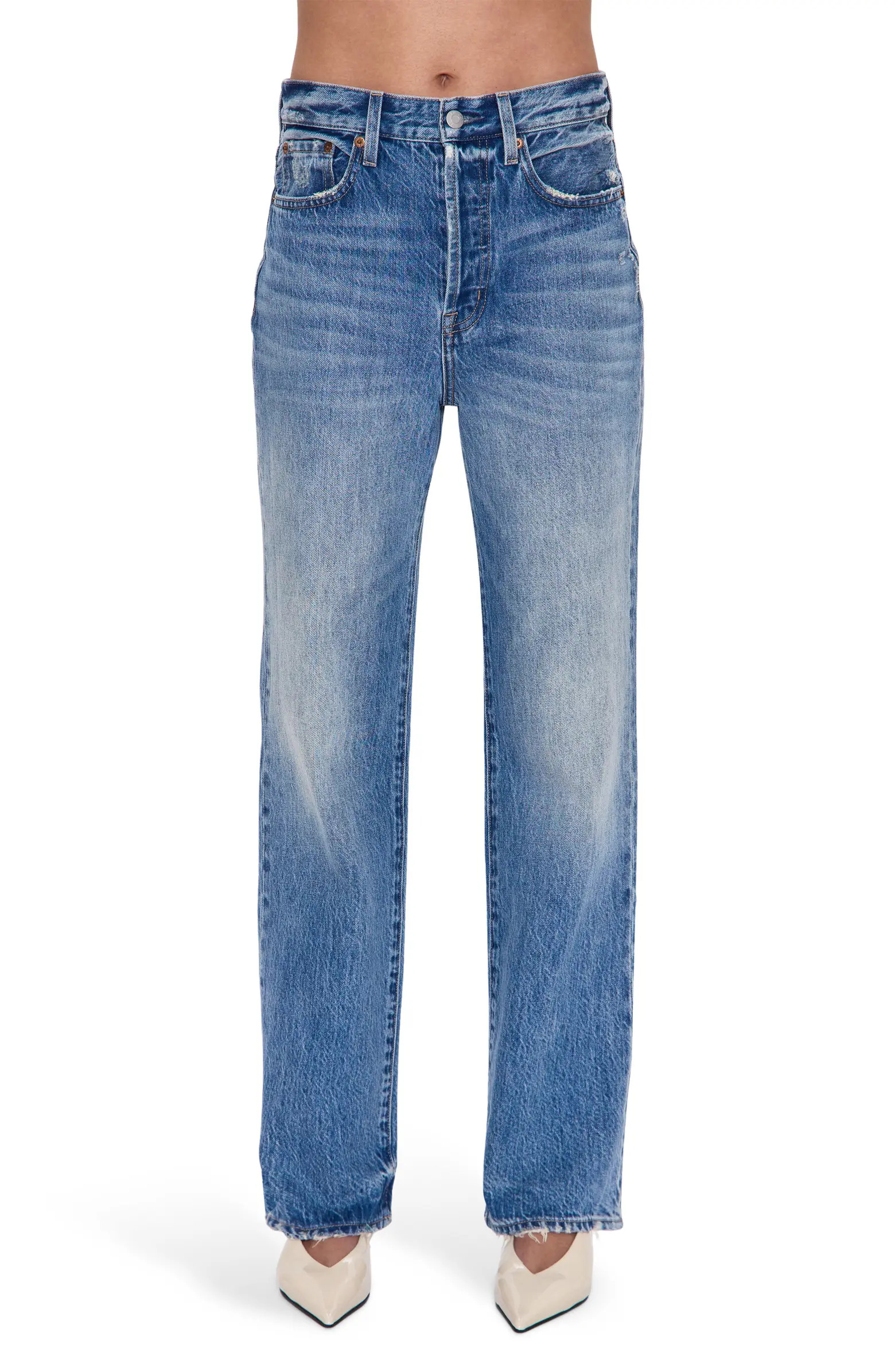Cassie High Waist Straight Leg Jeans | Nordstrom
