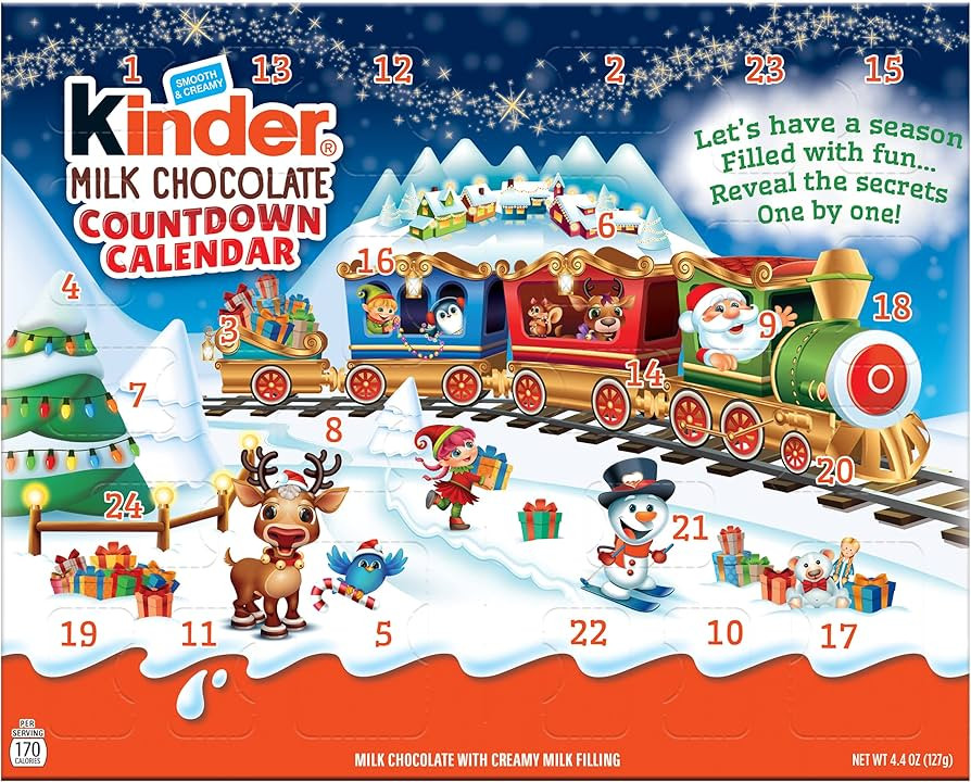 Kinder Joy Holiday Advent Calendar, Chocolate Candy Holiday Treats Inside, Perfect Holiday Gift B... | Amazon (US)