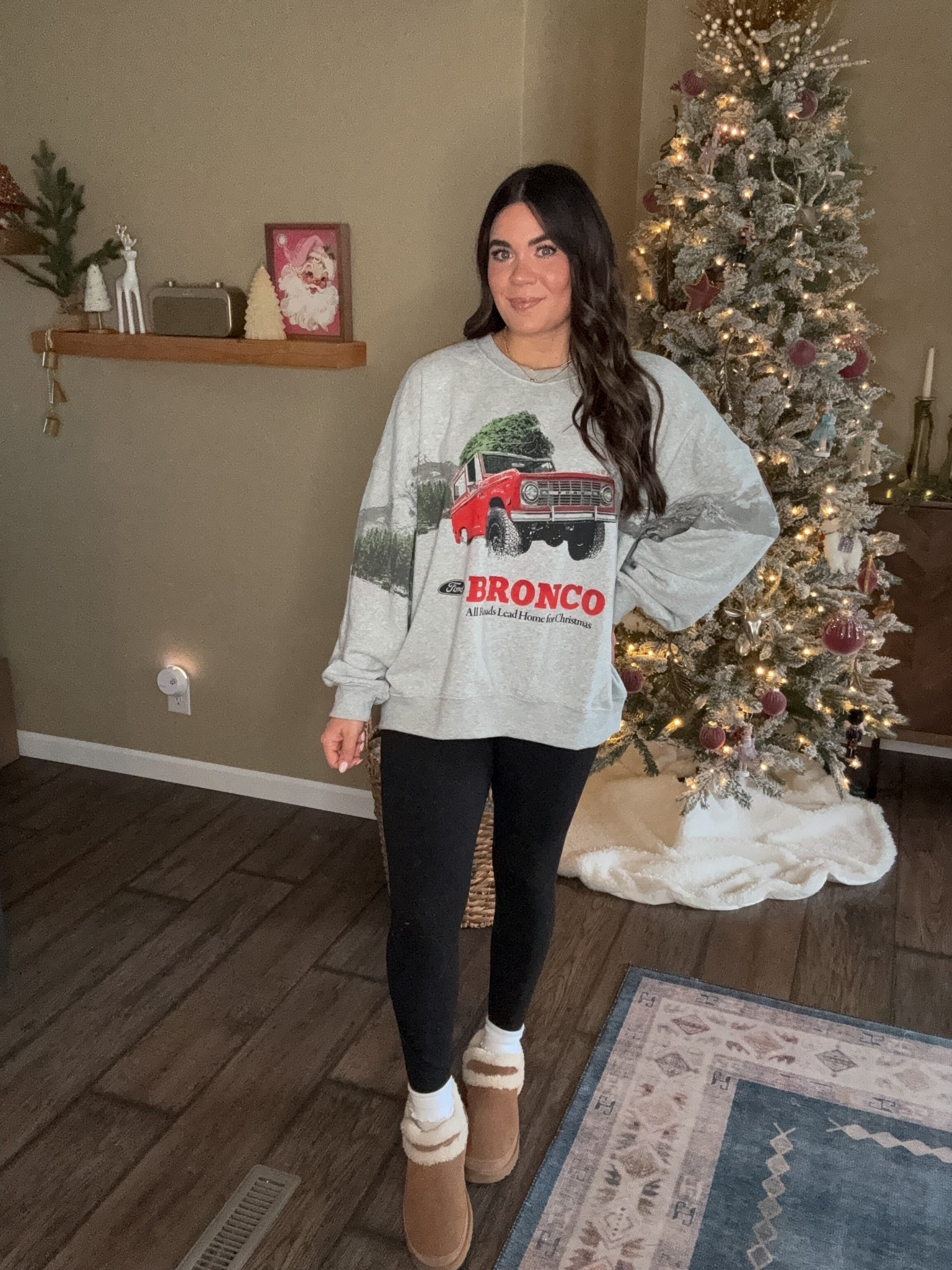 Size XL sweatshirt
Bronco sweatshirt, Christmas sweatshirt 

#LTKSeasonal #LTKHoliday #LTKSaleAlert