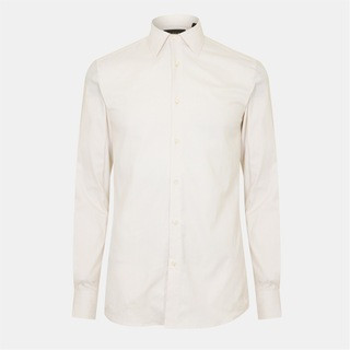 Men's Plain Long-Sleeve Shirt | Flannels UK