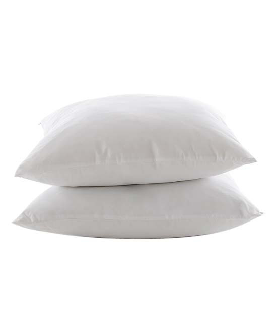 Cheer Collection Throw Pillows White - White Throw Pillow - Set of Two | Zulily