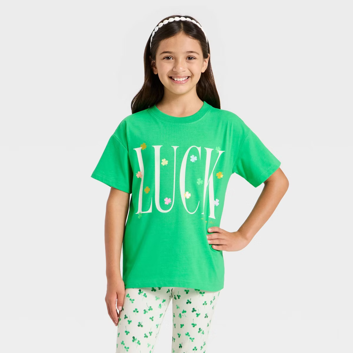 Girls' Short Sleeve St. Patrick's Day Graphic T-Shirt - Cat & Jack™ | Target