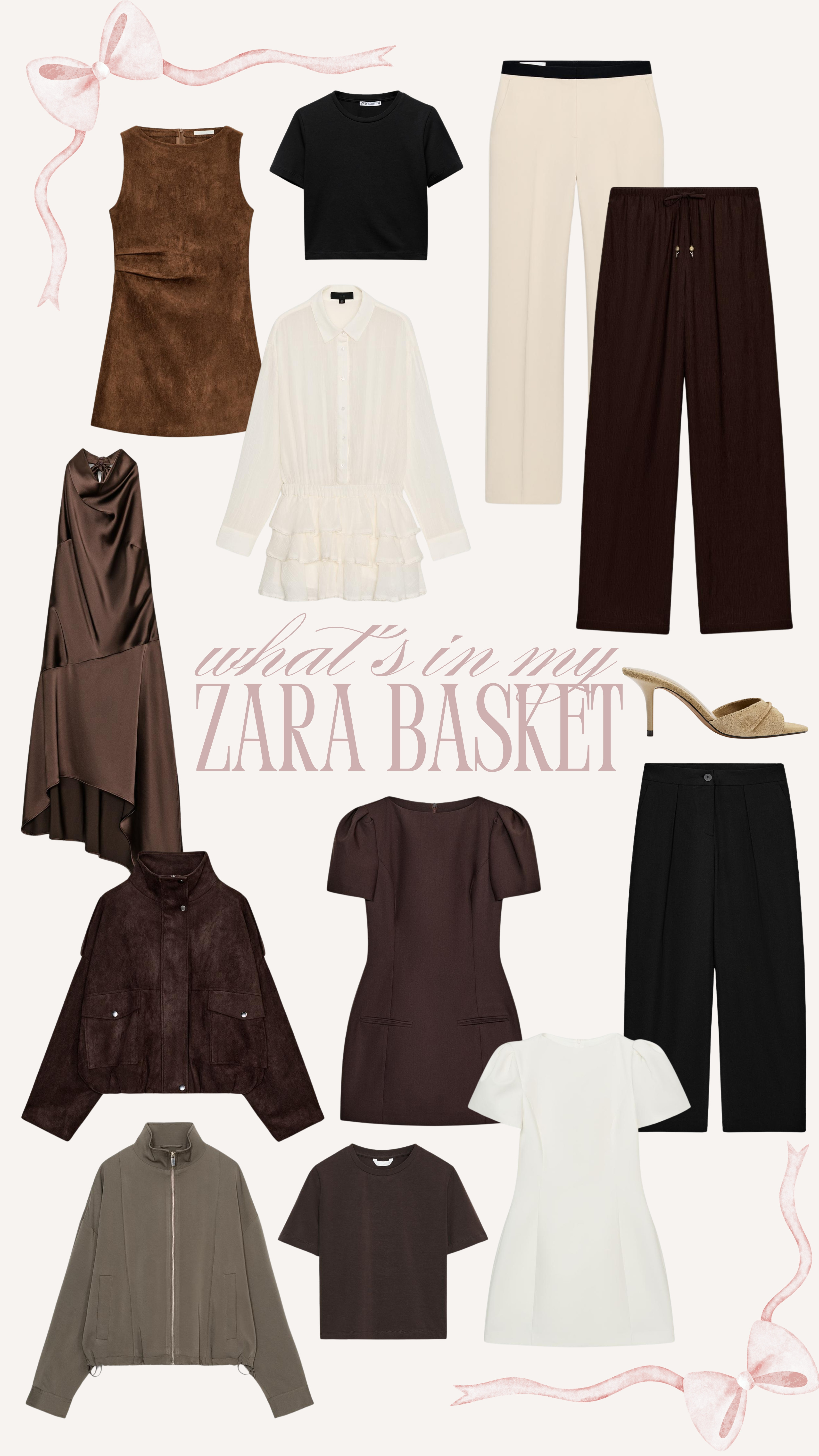 What's in my Zara basket 🤎✨

haul, dresses, spring dress, mini dress, high neck jacket, suede jacket, tailored trousers, spring style 

 #LTKuk #LTKspring #LTKstyletip
