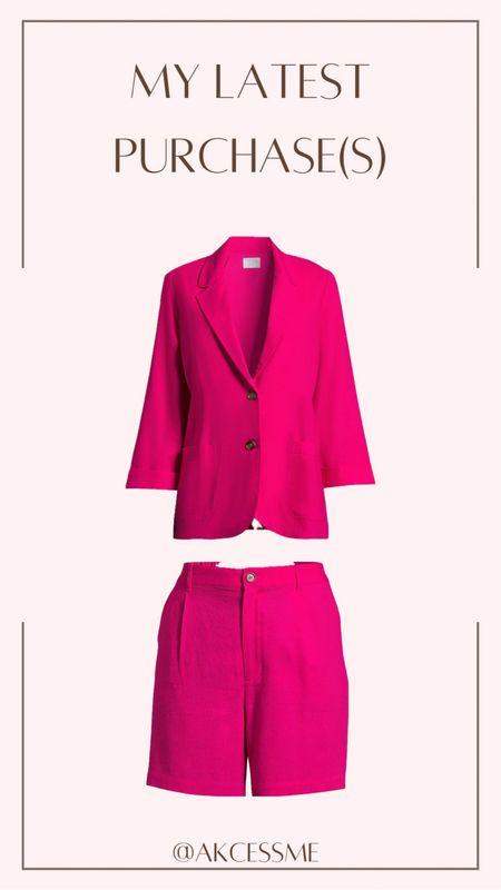 Not sure if I’m going to dress this up with my bow heels or down with my Sambas! But thrilled to have a pink co ord! #AKCESSME #walmartfashion #plussize 

#LTKplussize #LTKstyletip #LTKfindsunder50