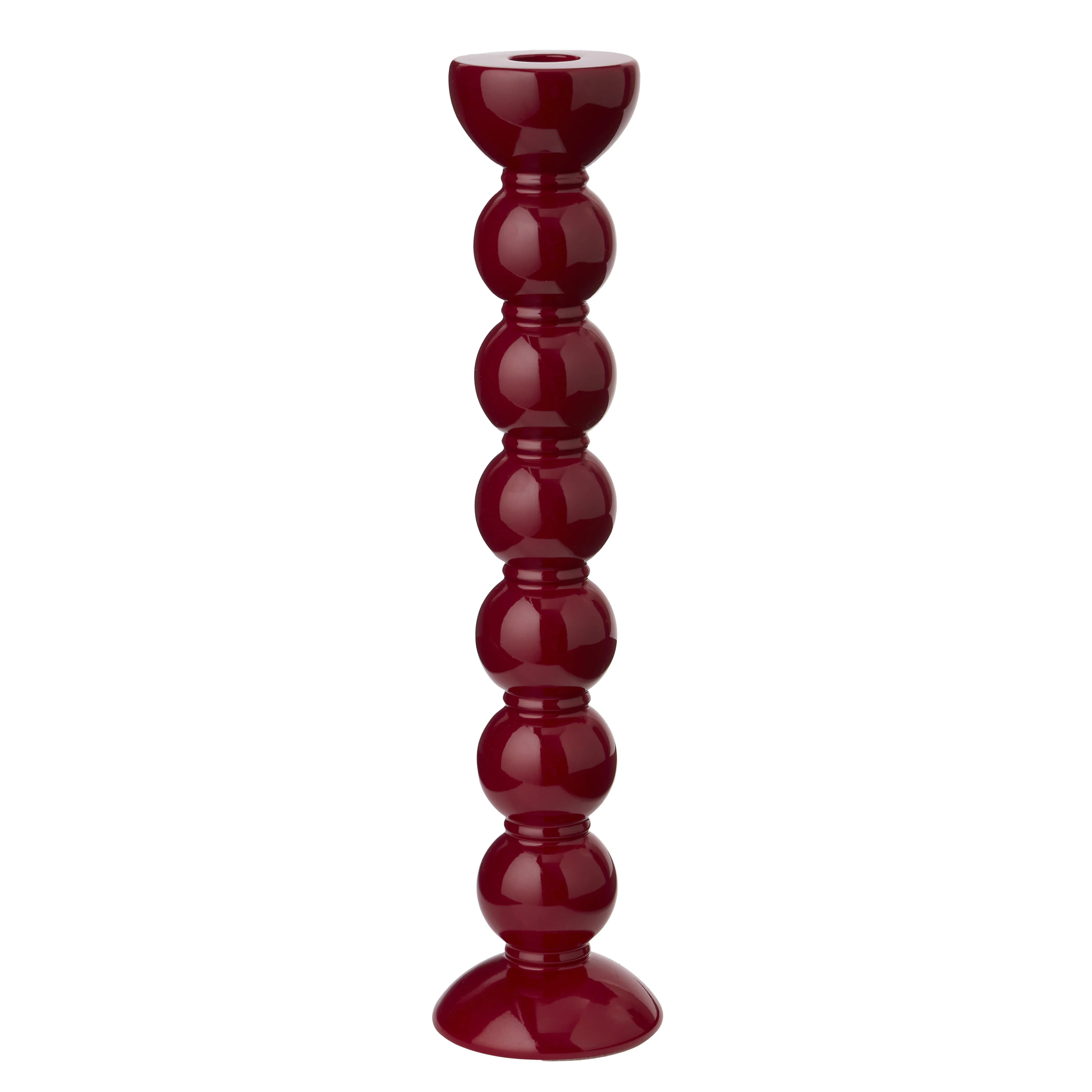 Extra Tall Cherry Bobbin Candlestick - 33cm | Addison Ross UK