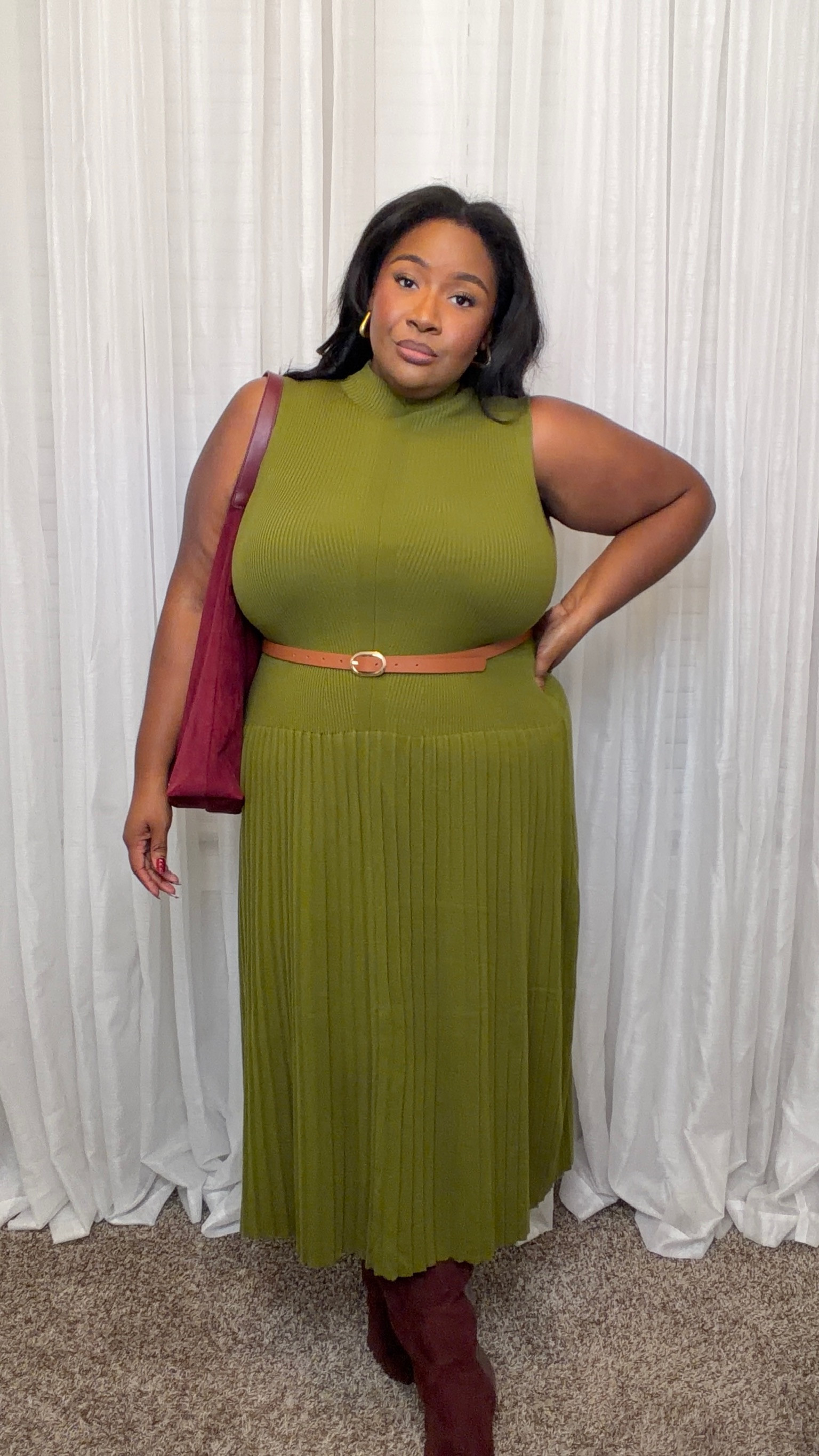 This dress 😍! Definitely size down if you want a more snug fit. Love the suede boots and bag for some extra color!

NYFW. Walmart. Fall Fashion. Plus size fashion.

#LTKPlusSize #LTKootd #LTKgrwm