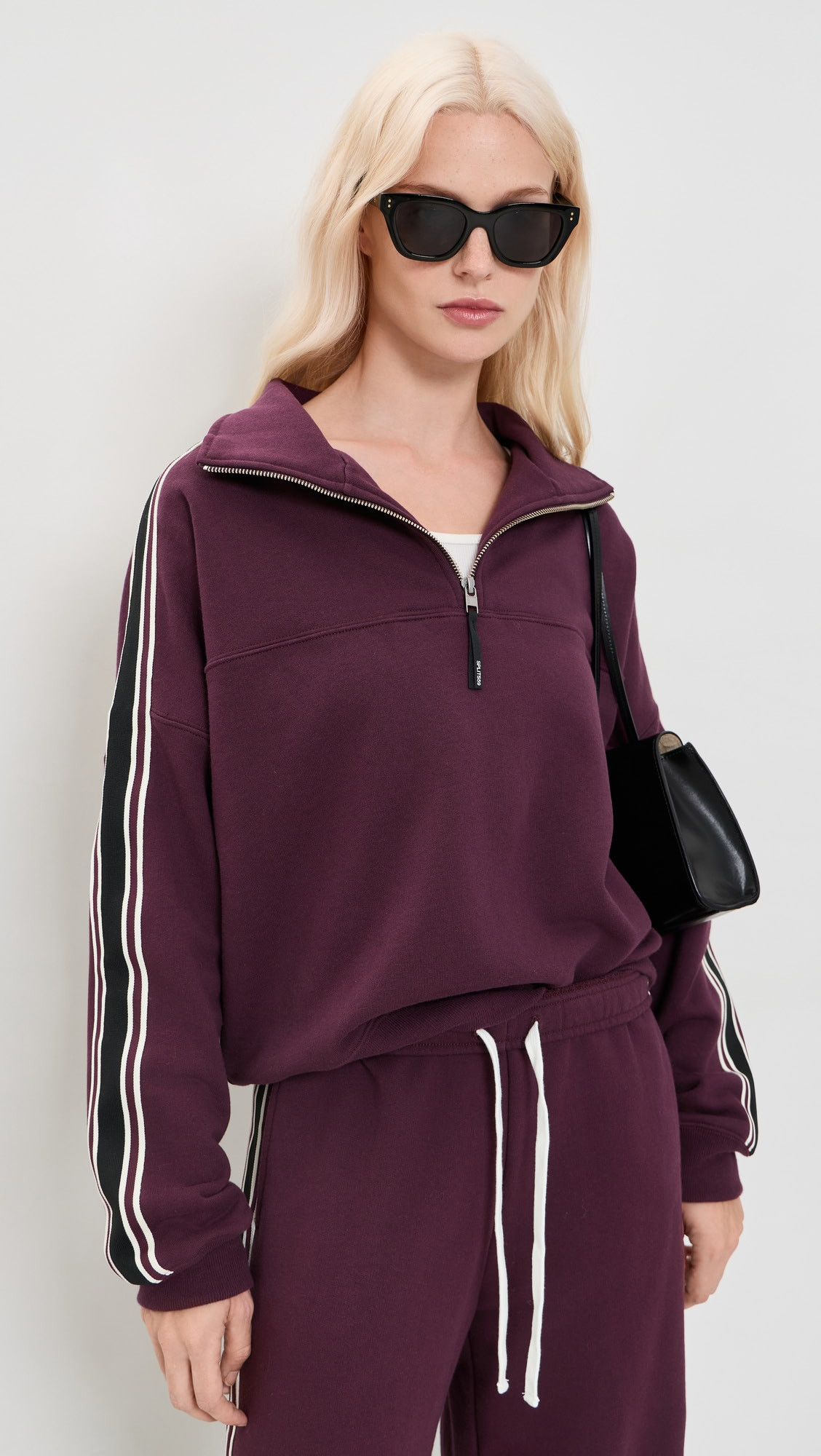 Goldie French Terry Oversized Half Zip Sweatshirt | Shopbop