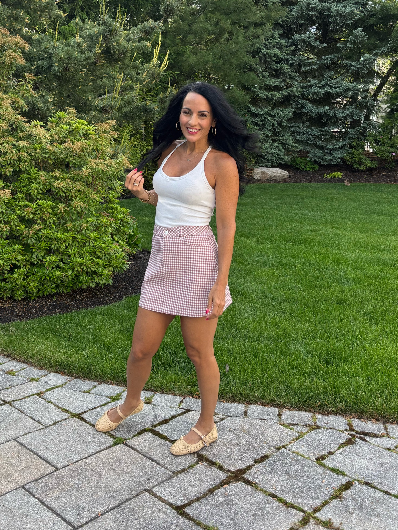 Gingham skirt with tank top 


#LTKootd #LTKOver40 #LTKSaleAlert