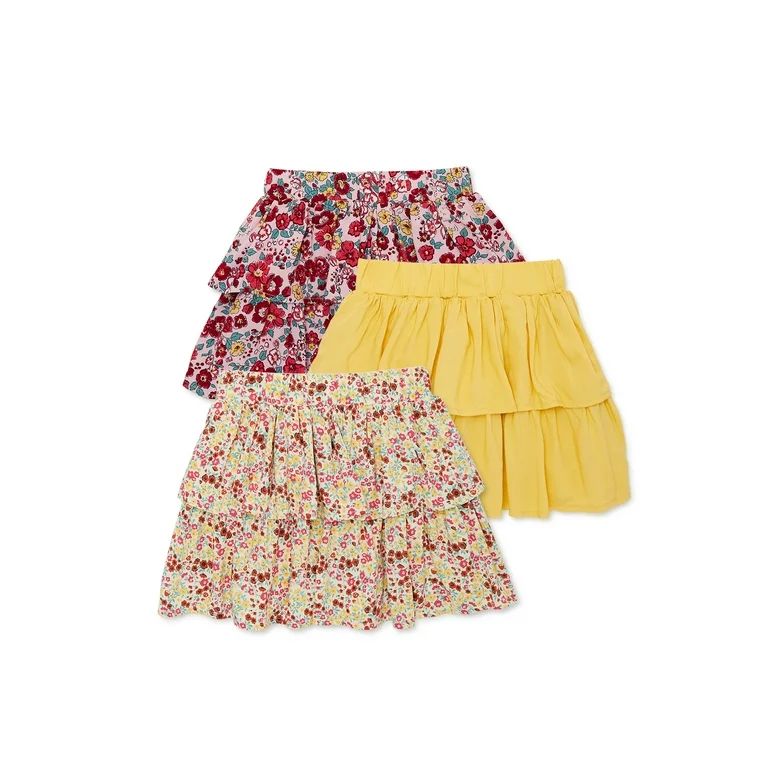 Garanimals Baby and Toddler Girl Skirt Multipack, 3-Pack, Sizes 12M-5T - Walmart.com | Walmart (US)
