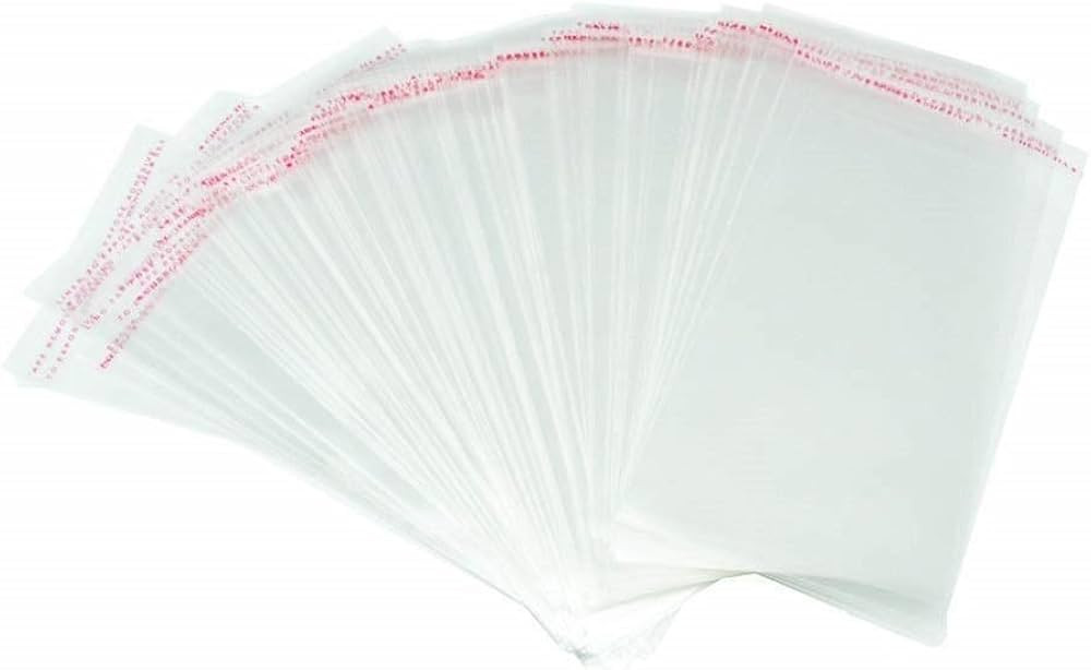 Borningfire 200 Pcs 3x4 Clear Resealable Cello/Cellophane Bags Self Adhesive Sealing, Good for Ba... | Amazon (US)