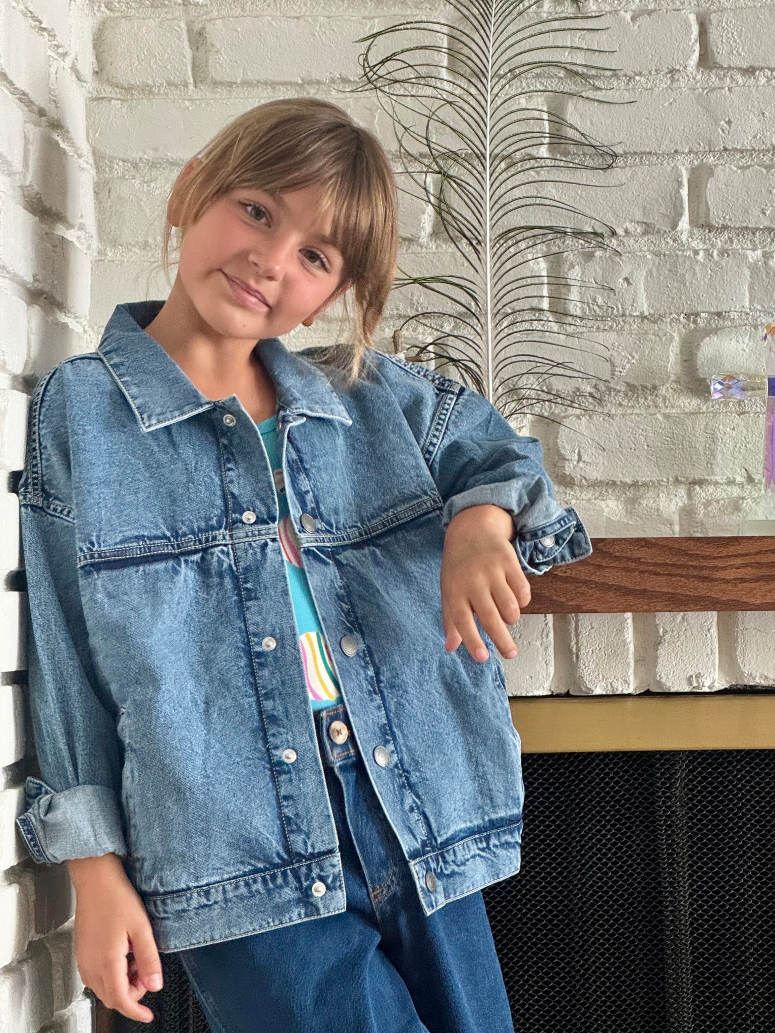 I bought this oversized jacket for my daughter in a size 8 for a roomier fit and she absolutely loves it

#LTKSaleAlert #LTKmomlife #LTKKids