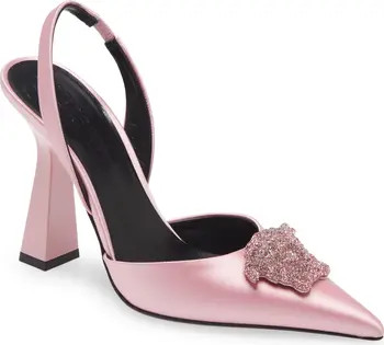Versace La Medusa Slingback Pointed Toe Pump | Nordstrom | Nordstrom