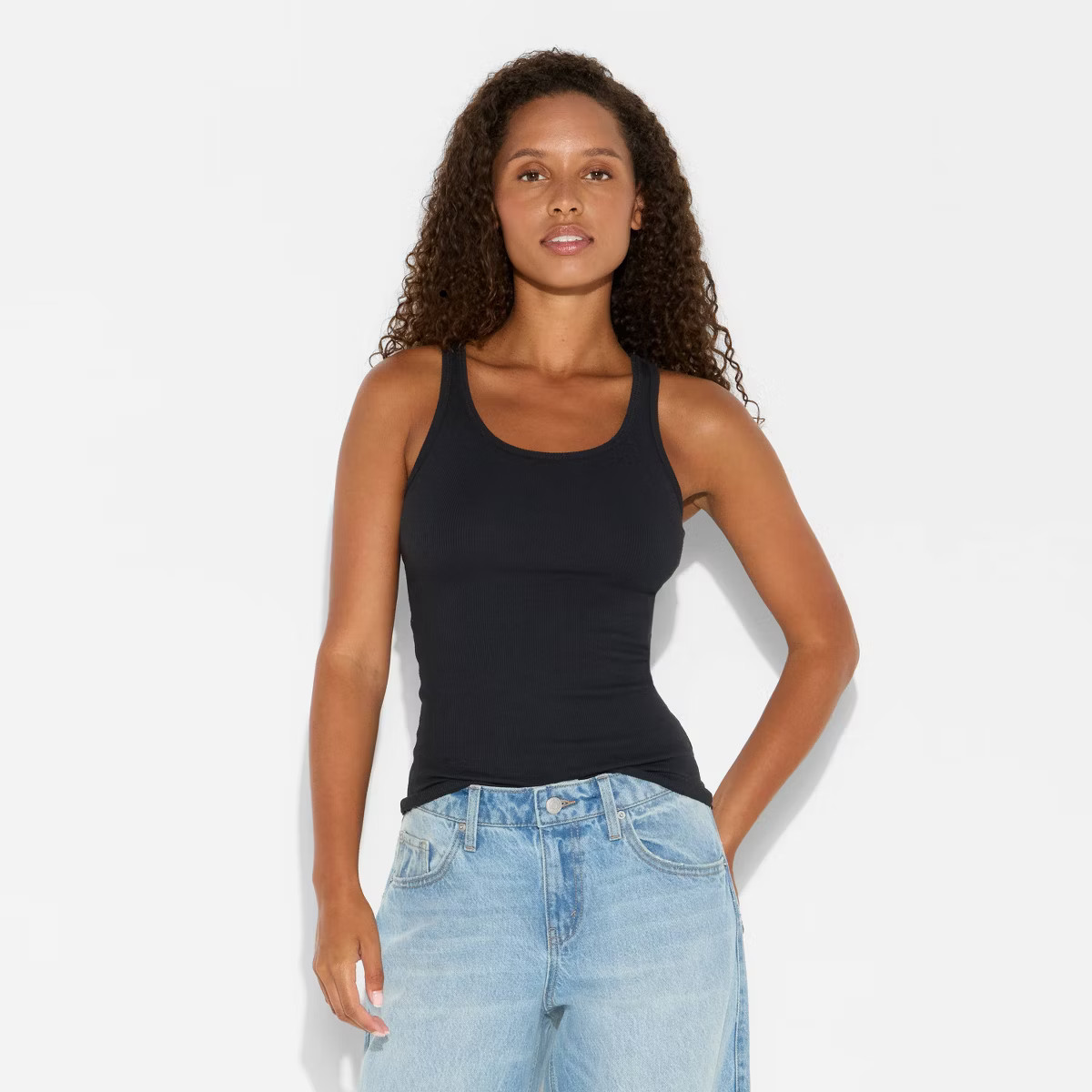 Women's 90's Tank Top - Wild Fable™ White M | Target