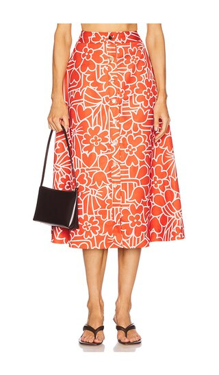 x REVOLVE Fits Like A Puzzle Skirt in Red | Revolve Clothing (Global)