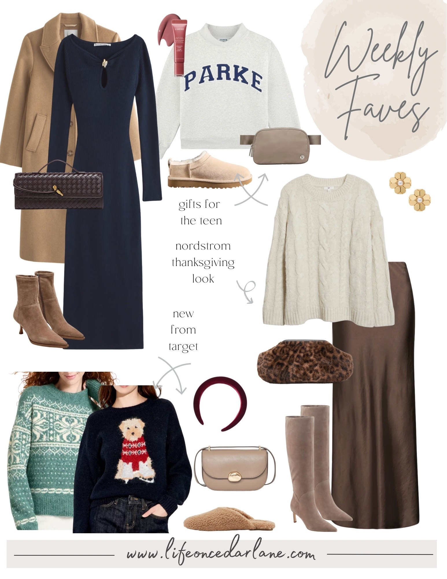 Weekly Faves- check out what we are loving! From new arrivals, sales, sneakers and more! Loving this Nordstrom Thanksgiving look, Abercrombie look, and gifts for the teen girl!

#falloutfits #fallfashion #giftsforher #thanksgivinglook


#LTKFindsUnder50 #LTKHoliday #LTKGiftGuide