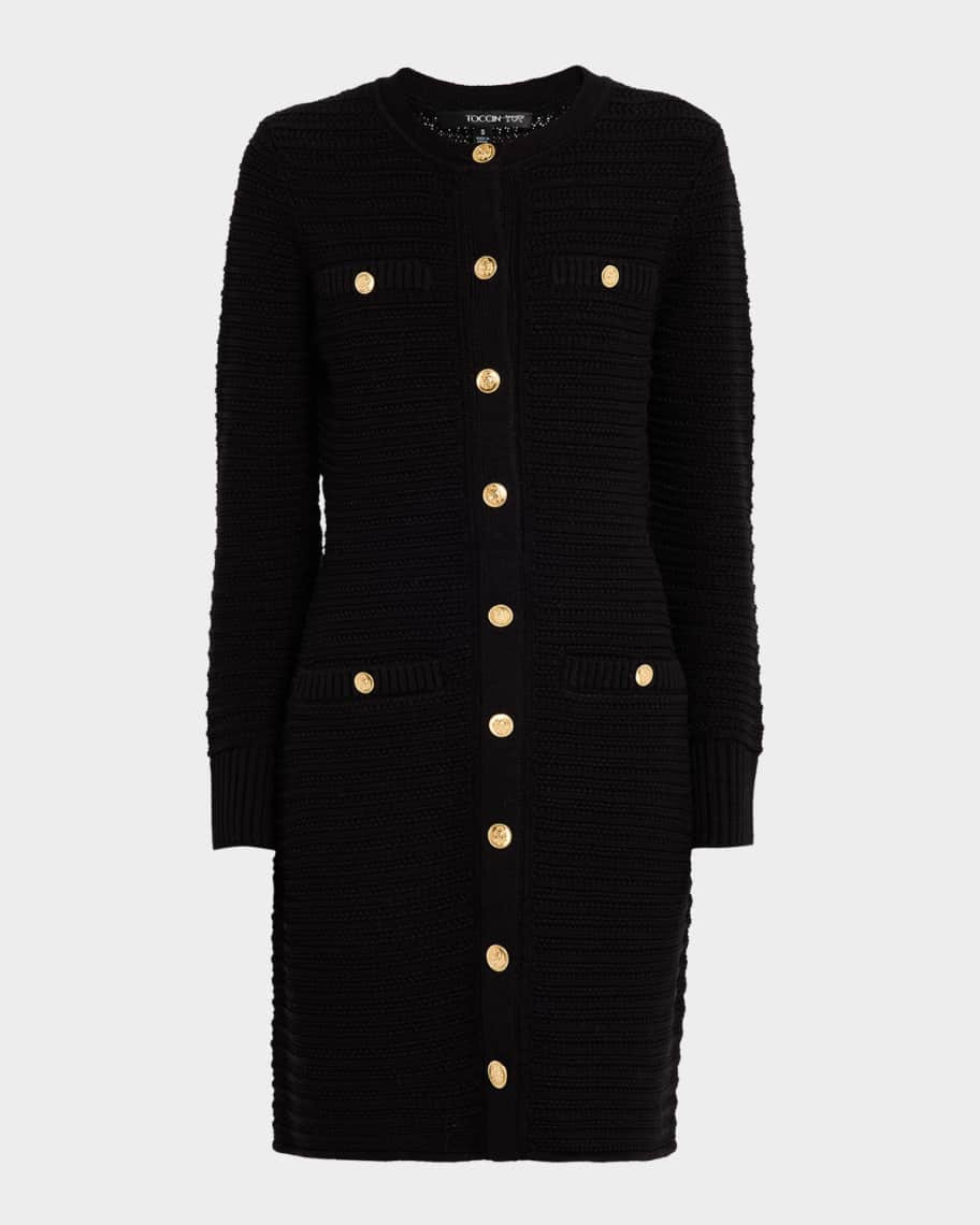 Toccin Darla Textured Knit Mini Dress | Neiman Marcus