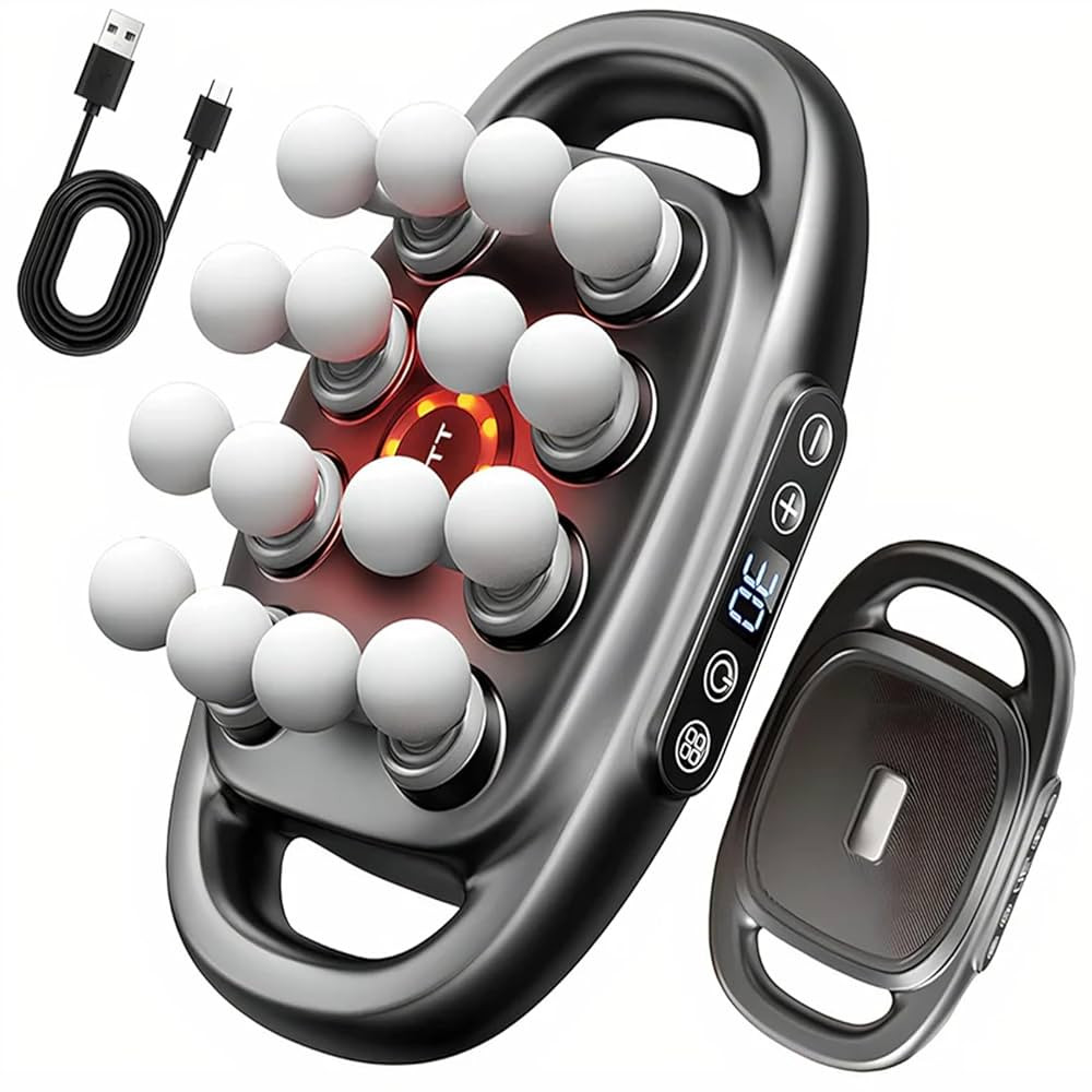 Zevessa Massager, Relief Wave Pro 3, 16 Head Massage Gun Deep Tissue - Relieves Tension and Stiff... | Amazon (US)