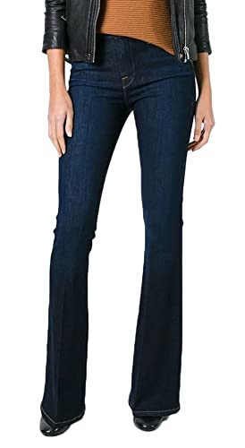 BISUAL Women's Bell Bottom Jeans for Women High Waisted Flare Jeans Womens Ripped Stretchy Bell Bottoms Pants(Dark Blue, US 4) | Amazon (US)
